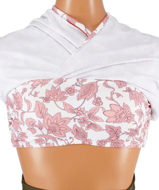 San-ai Resort（三愛水着楽園） 【SALE】ノンワイヤー水着　【San-ai Resort（サンアイリゾート）】 ホワイト×カーキ