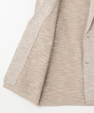 JOSEPH ABBOUD 【清涼感/軽い/洗える】 スラブギマニットジャケット ベージュ系
