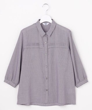 【シーンレスに活躍】ウォッシャブルキュプラツイル タックデザイン ブラウス