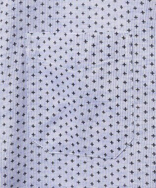 JOSEPH ABBOUD 【ビジネスシーンに最適・サステイナブル】ソアロンンシャンブレープリント 半袖 シャツ ブルー系5