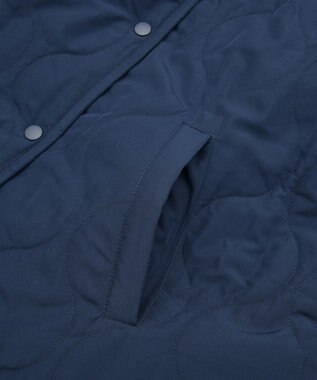 AMERICAN HOLIC あったかリバーシブルキルティングコート Navy