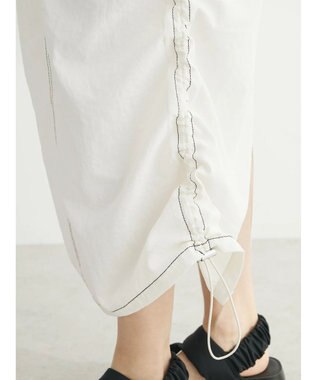 Green Parks ・ＳＵＧＡＲ　ＳＰＯＯＮ　配色ｓｔカーゴスカート Ivory