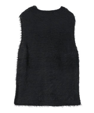 Green Parks ・Ｐｅｔｉｔ　Ｆｌｅｕｒ　シャギーニットベスト Black