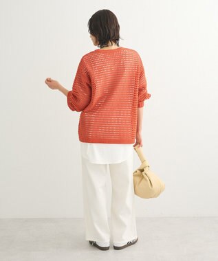 Green Parks メッシュニットチュニック Orange