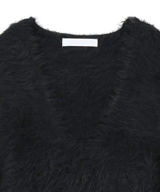 Green Parks ・Ｐｅｔｉｔ　Ｆｌｅｕｒ　シャギーニットベスト Black