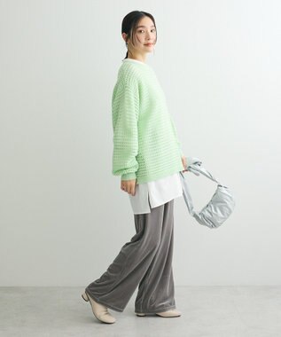 Green Parks メッシュニットチュニック Green