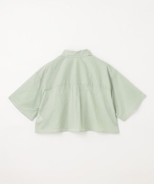 NAVE 【Nave 　洗える】シアークロップド シャツ ライトグリーン系