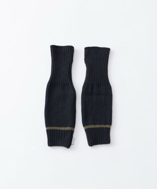 TRICOTE LINE RIB ARM WARMERS／ラインリブアームウォーマー 99BLACK
