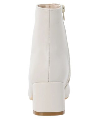 AMERICAN HOLIC スクエアトゥヒールショートブーツ Ivory