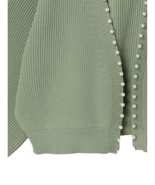 Green Parks ・ＥＬＥＮＣＡＲＥ　ＤＵＥ　パールツキトッパーカーデ Light Khaki