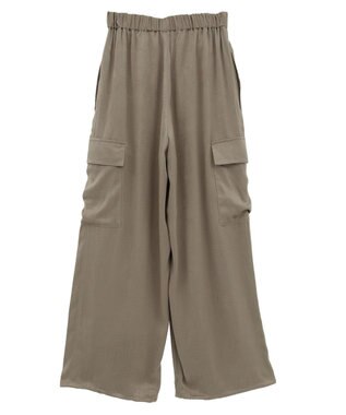 Green Parks サテンカーゴパンツ Mocha