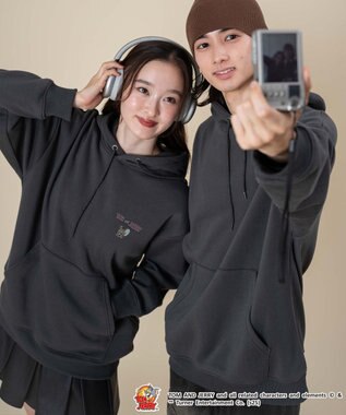 WEGO 【ユニセックス着用ITEM/25年秋冬新作】TOMandJERRYグラフィックプルオーバー スミクロ