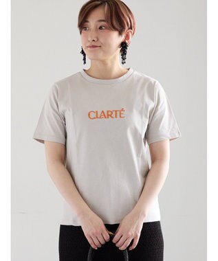 Te chichi ウレタン刺繍ロゴスタンダードTシャツ グレー