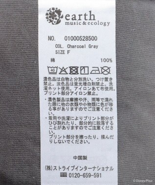 earth music&ecology Ｆｉｎｄｉｎｇ　Ｎｅｍｏ／シリコンプリントＴシャツ Charcoal Gray