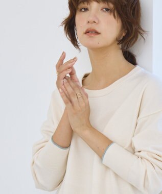 AMERICAN HOLIC バイパチクルーネックニットプルオーバー Ivory