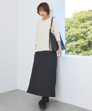 AMERICAN HOLIC バイパチクルーネックニットプルオーバー Ivory