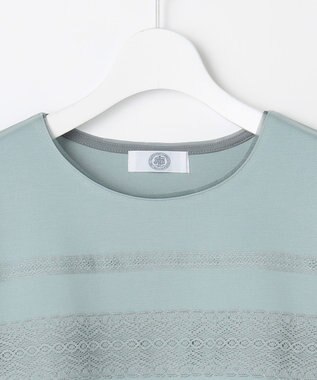 J.PRESS LADIES S アモーレポンチ レース カットソー ミント系