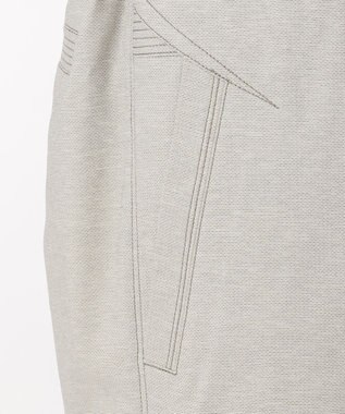 JOSEPH ABBOUD MOUNTAIN スラブシャンブレーストレッチ パンツ アイボリー系