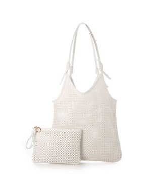 UNBILLION カカトゥ kakatoo / パンチングトートバッグ アイボリー