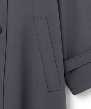 J.PRESS YORK STREET 【WOMEN】オーバーサイズトレンチコート グレー系