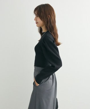 Green Parks ・ｓｗｉｎｇ　ｂｙ　ラメニットパワーショルダー Black