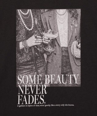 YECCA VECCA フォトプリントノースリーブTee Black