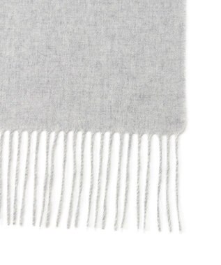 MOONBAT プラスムーンバット (+moonbat) カシミヤ100％無地マフラー 洗える 190㎝×30㎝ グレー