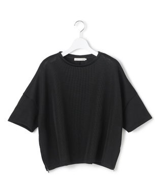 ICB L 【洗える】 エアーダンボール プルオーバー ブラックメッシュ系