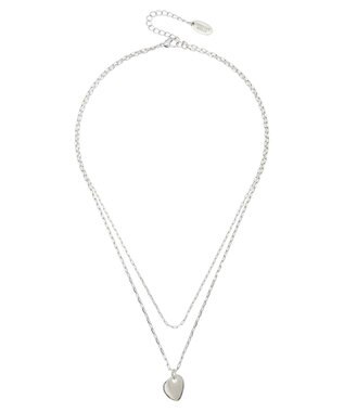 AMERICAN HOLIC ２連メタルペプルネックレス Silver