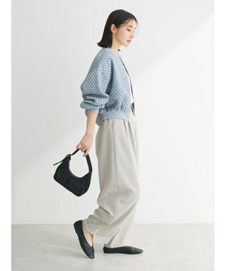 Green Parks ・ＳＵＧＡＲ　ＳＰＯＯＮ　エンボスチェックブルゾン Blue