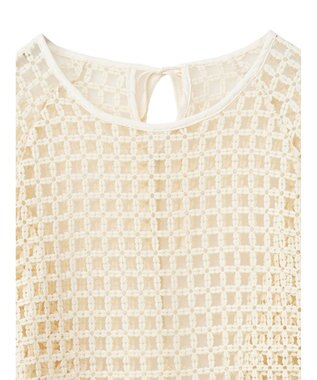 Green Parks ・ＳＵＧＡＲ　ＳＰＯＯＮ　フラワーメッシュプルオーバー Ivory