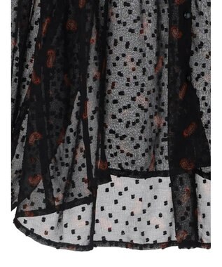 AMERICAN HOLIC ドビーシフォンフリルブラウス Paisley