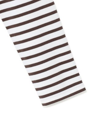 23区 【洗える】Armor-lux ボーダー カットソー オフ×ブラウン