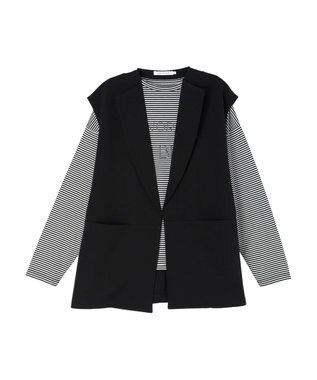 AMERICAN HOLIC ＳＥＴ　ベスト＋ロゴカットプルオーバー Border