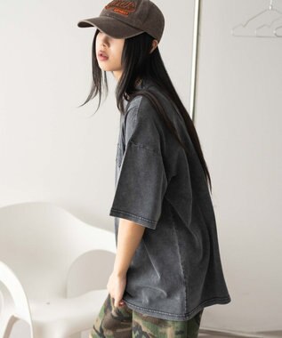 WEGO ヴィンテージウォッシュグラフィックビッグT スミクロ