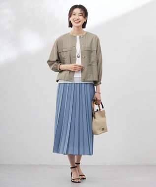 J.PRESS LADIES シェルネックレス グレー系