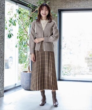 Tiaclasse 【安田美沙子さん着用・選べる4type】ハイネックカットソートップス シアーベージュ