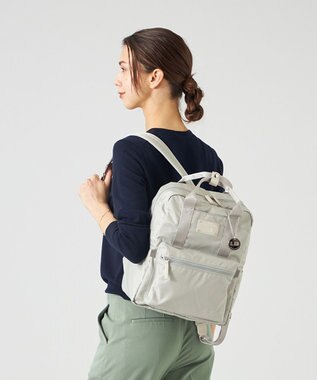 LA BAGAGERIE 10ポケット持ち手付きリュック グレー