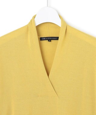 23区 【洗える】ウールテンジク Vネック ニット イエロー系