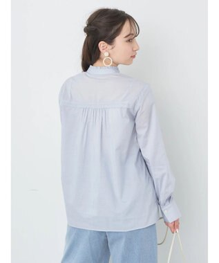 earth music&ecology ピンタックレースブラウス Sax