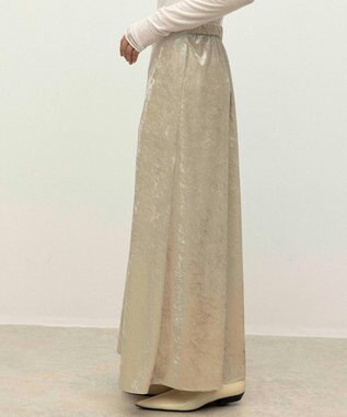 NAVE 【ReNAVE】クラッシュベロア スカート ライトベージュ系