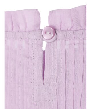 earth music&ecology コットンボイルフリルブラウス Light Pink