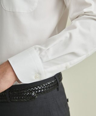 GOTAIRIKU 【形態安定】PREMIUMPLEATS_レギュラーカラー 通年ドレスシャツ ホワイト系