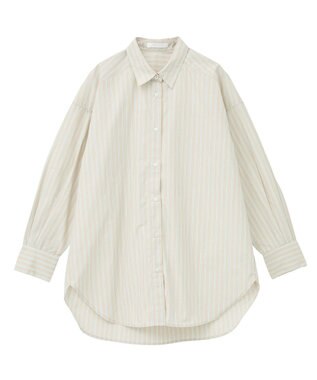 Green Parks イージーケアアソートシャツチュニック Beige