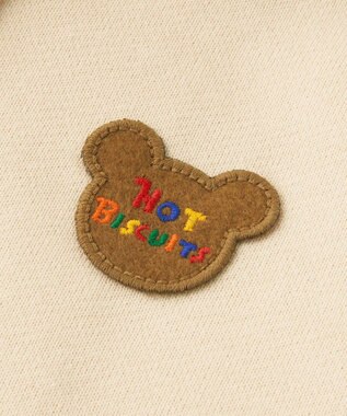 MIKI HOUSE HOT BISCUITS 【80-120cm】 顔ドンパーカー アイボリー