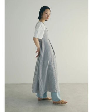 Green Parks ａ．バックギャザーキャミワンピース Light Gray