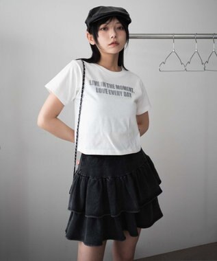 WEGO ロゴラメちびT ホワイト