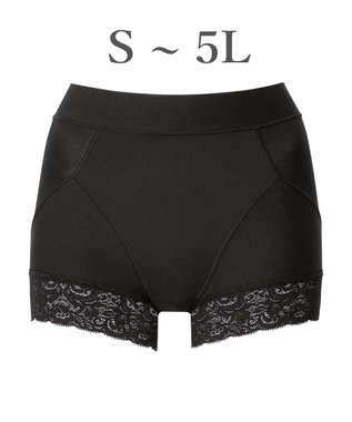 BRADELIS New York 【BRADELIS NewYork peace】すっぽりフィット綿混一分丈ショーツ25 深め 伸縮性抜群 ボーイレッグ