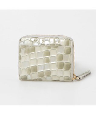 UNBILLION ペルケ perche / クロコエナメル・ジャバラカードウォレット GY