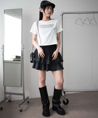 WEGO ロゴラメちびT ホワイト